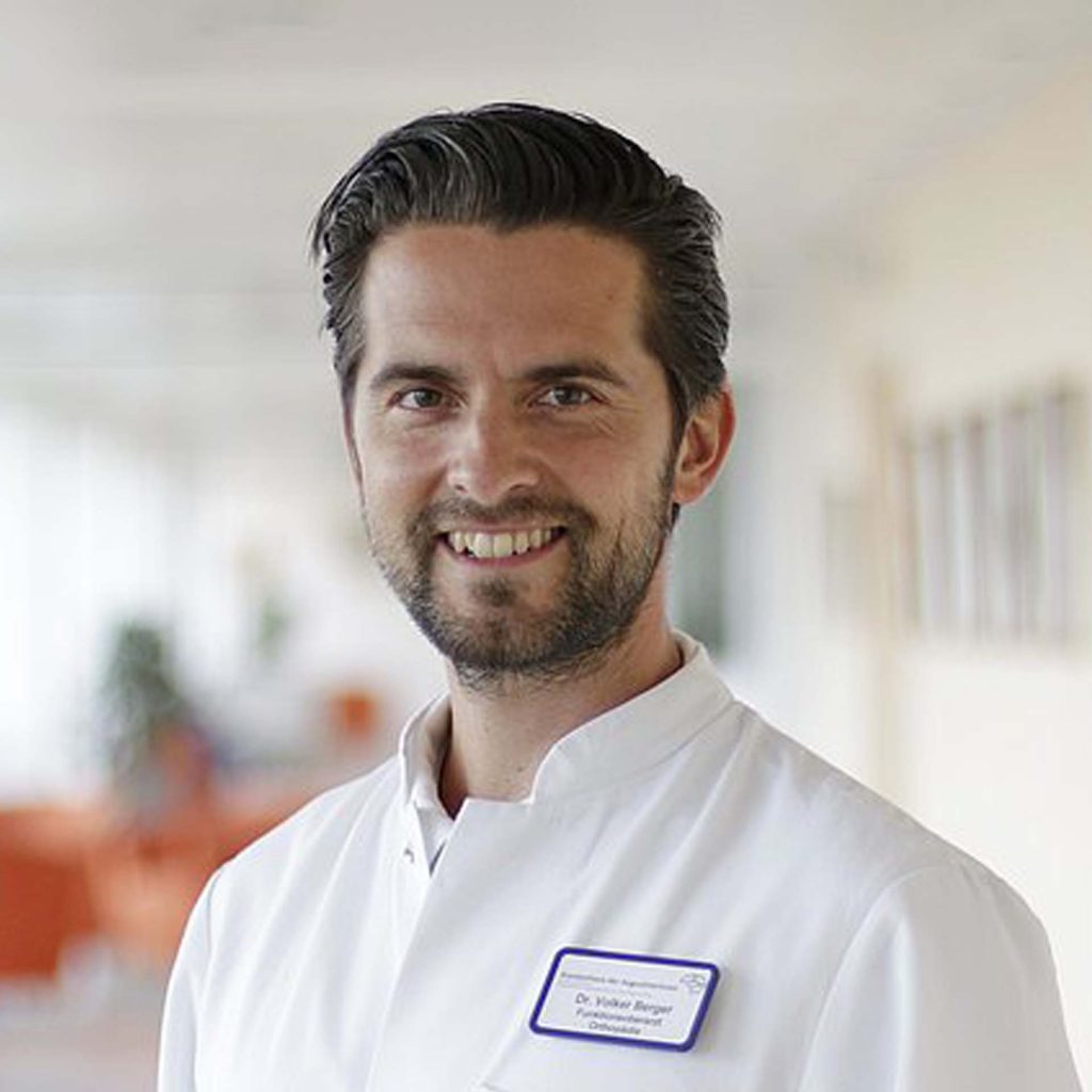 Dr. med. Volker Berger, Oberarzt Orthopädie, Spezielle Orthopädische Chirurgie und Sportmedizin, Krankenhaus der Augustinerinnen/Köln